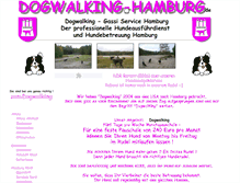 Tablet Screenshot of dogwalking-hamburg.de